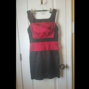 Red and Black Dress